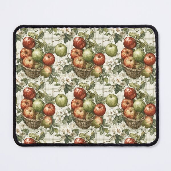 Item preview, Vintage Bushel Harvest: Apples, Blossoms & Plaid designed and sold by TJ Art and Camera.