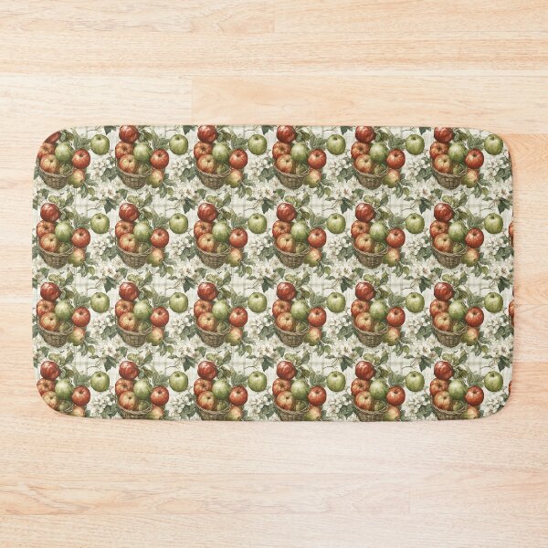 Item preview, Vintage Bushel Harvest: Apples, Blossoms & Plaid designed and sold by TJ Art and Camera.