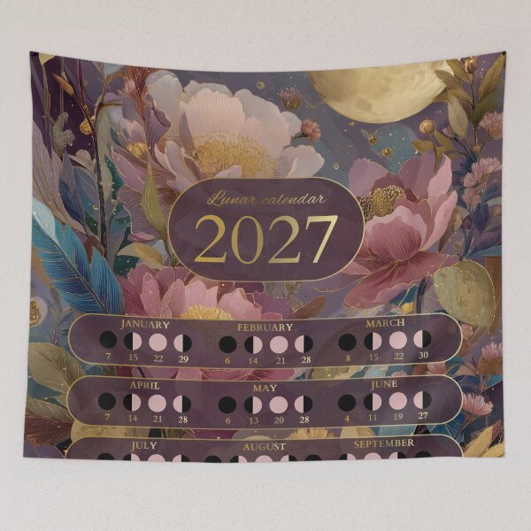 Item preview, Lunar Calendar 2026 Pink Meadow designed and sold by Thunderg1rl.