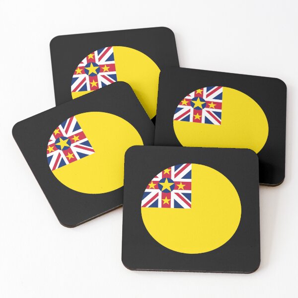 Item preview, Niue Circle Flag NU designed and sold by shitpostee.