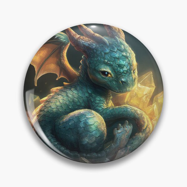 Item preview, Adorable Baby Dragon Curled in a Nest designed and sold by StudioForge.
