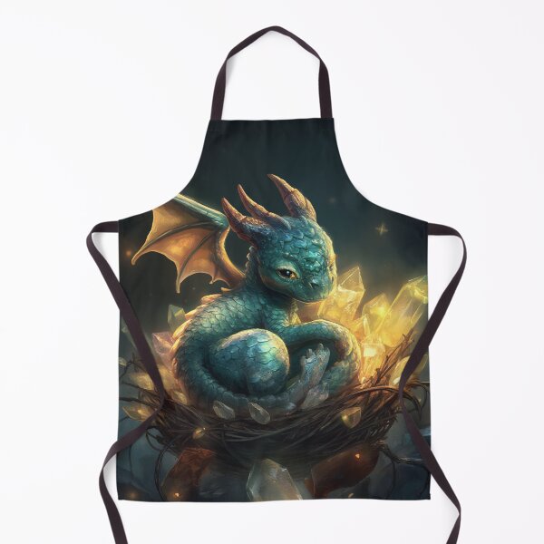 Item preview, Adorable Baby Dragon Curled in a Nest designed and sold by StudioForge.