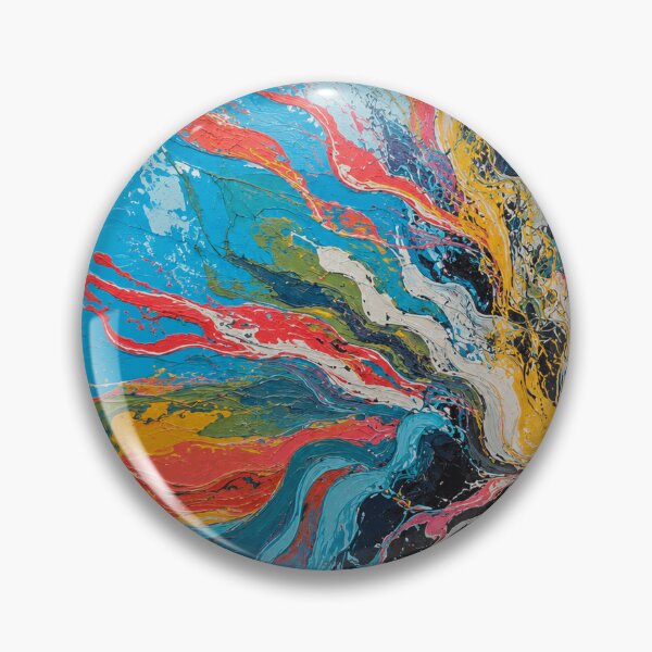 Item preview, Energetic Color Splash Abstract Fluid Painting designed and sold by GideonBrant.