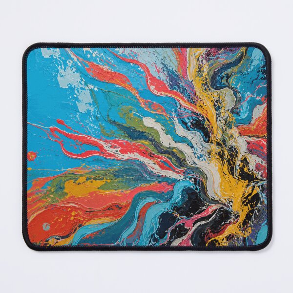 Item preview, Energetic Color Splash Abstract Fluid Painting designed and sold by GideonBrant.