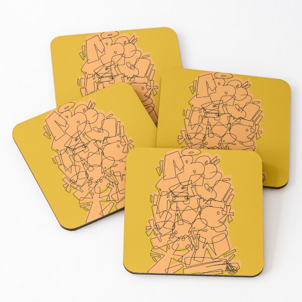 Item preview, Yellow Graffiti Tag Alphabet designed and sold by simplementemarc.