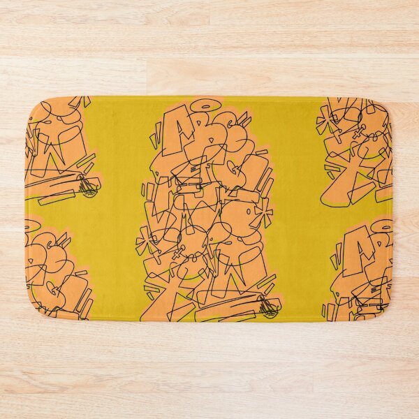 Item preview, Yellow Graffiti Tag Alphabet designed and sold by simplementemarc.
