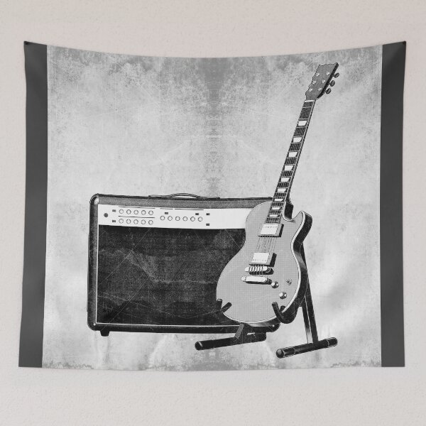 Item preview, Electric Guitar Beside Amplifier Setup designed and sold by Ghoul Enterprises.