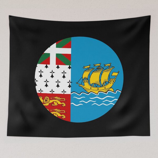 Item preview, Saint Pierre And Miquelon Circle Flag PM designed and sold by shitpostee.