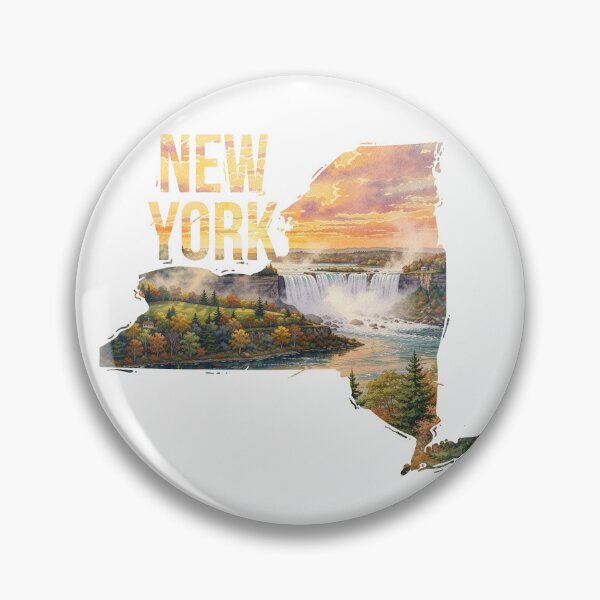 Item preview, New York State Watercolor designed and sold by Motivburg.