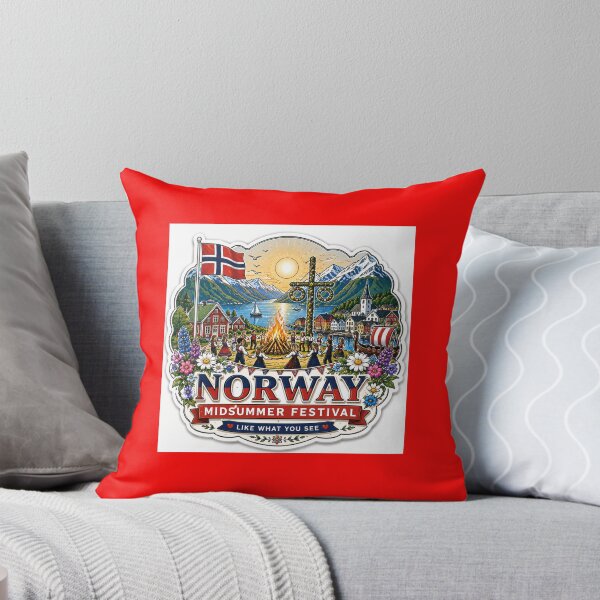 Item preview,  Norway Midsummer Festival 3D Label  Label Text  ??  designed and sold by PaintMeWorld.