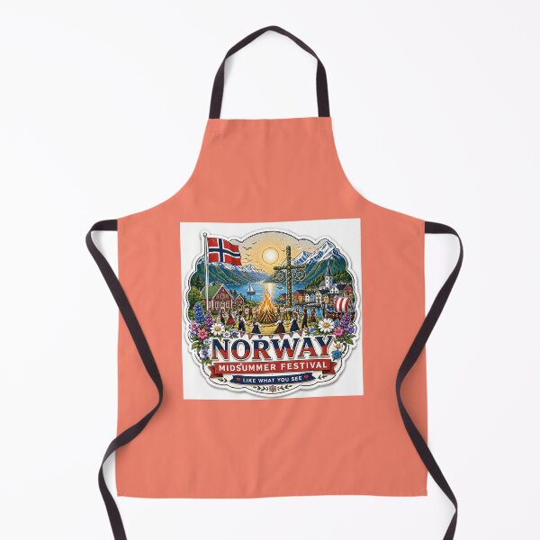 Item preview, Norway Midsummer Festival 3D Label Label Text ?? designed and sold by PaintMeWorld.