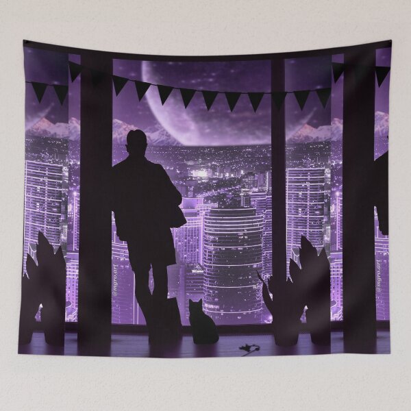 Item preview, City by night. Purple designed and sold by mgro-art.