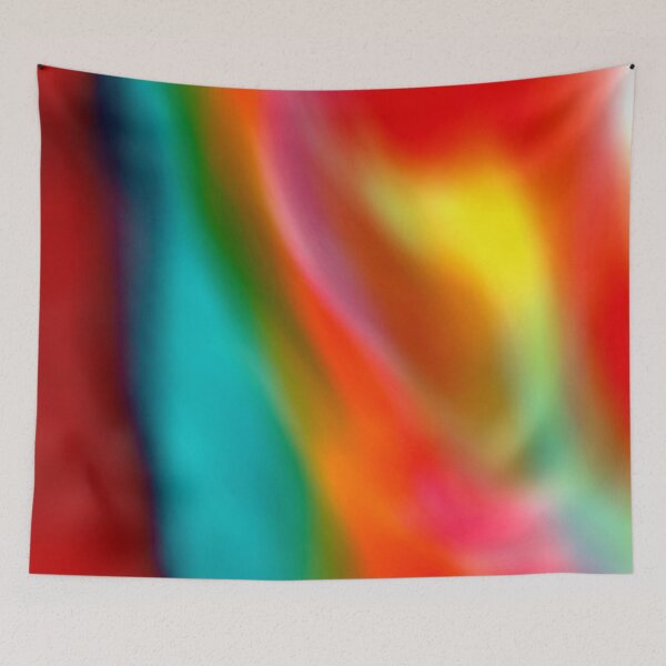 Item preview, Vibrant Rainbow Gradient Abstract Waves designed and sold by Happyabstract.