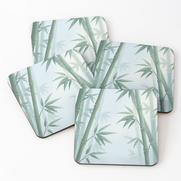 Item preview, Serene Minimalist Bamboo in Morning Mist designed and sold by Neural Dream.