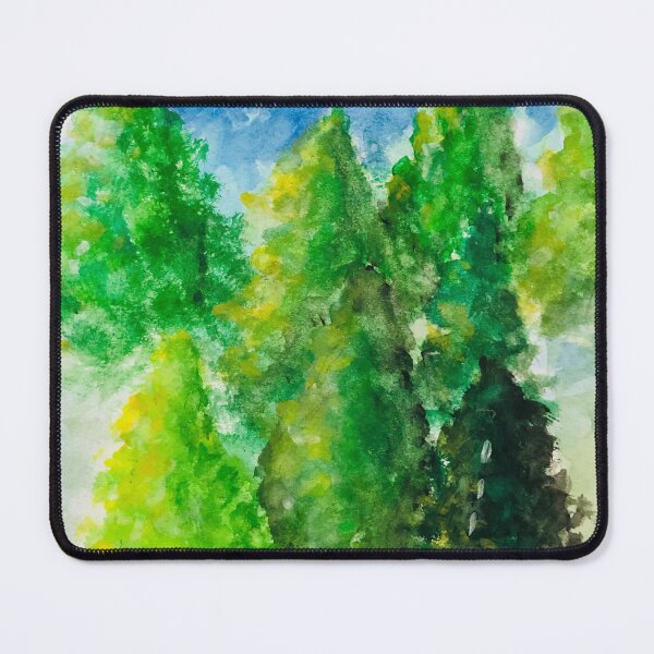 Item preview, Pine Trees & Mountains - Nature Landscape Ilustration designed and sold by lilylightstudio.