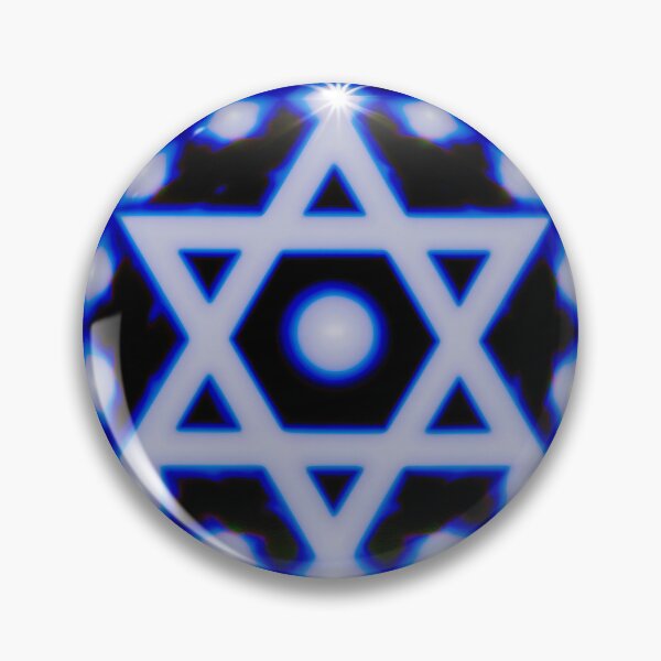 Item preview, Neon Star of David Mandala designed and sold by bubblegoth.