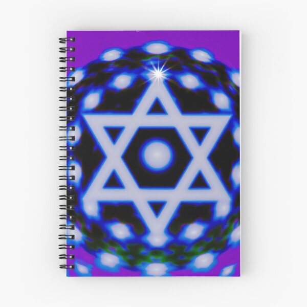 Item preview, Neon Star of David Mandala designed and sold by bubblegoth.