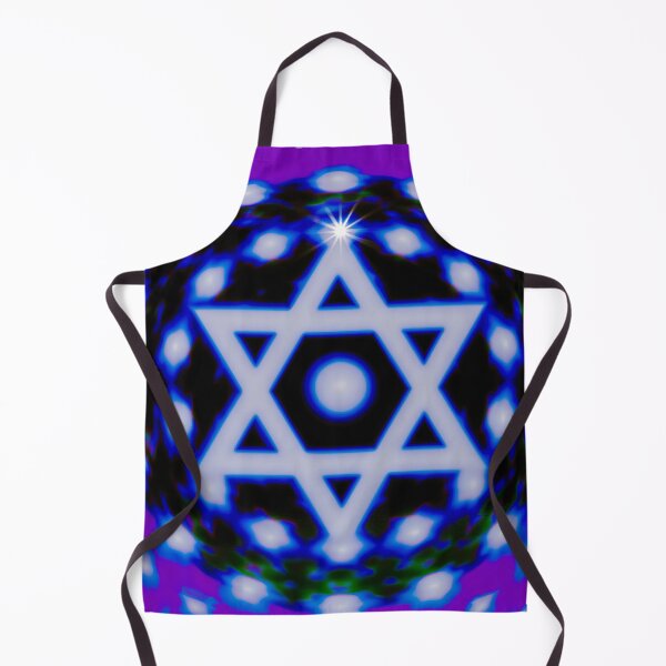 Item preview, Neon Star of David Mandala designed and sold by bubblegoth.
