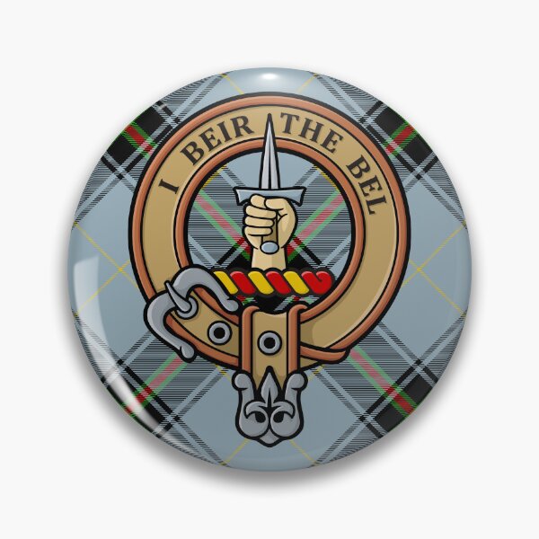 Item preview, Clan Bell Crest over Tartan designed and sold by sifis.