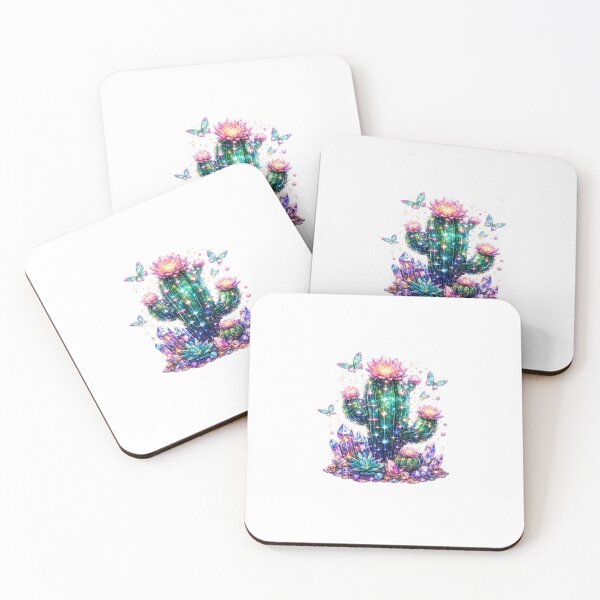 Item preview, Neon Crystal Cactus Fantasy Sticker designed and sold by blossomfun.