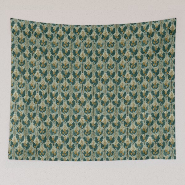 Item preview, Muted Sage Acorn & Oak Leaves designed and sold by TJ Art and Camera.