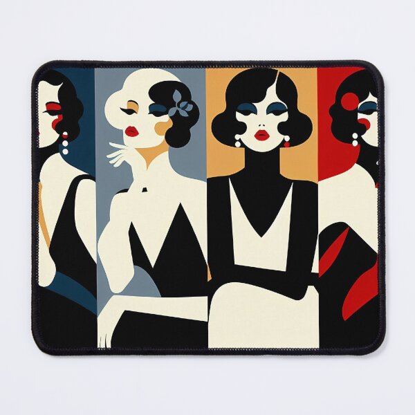 Item preview, One In The Same Four Elegant Females 1940s-Style Abstract designed and sold by miffd.