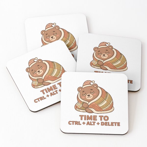 Item preview, Time to Ctrl Alt Del Sleepy Bear designed and sold by cute stuff too.