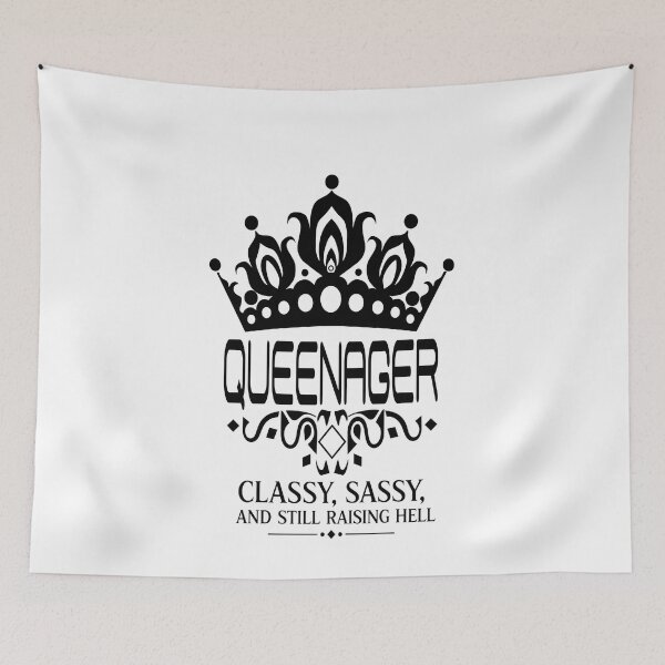 Item preview, Queenager – Classy, Sassy, and Still Raising Hell | Funny Queenager Crown Design designed and sold by A-T-H.