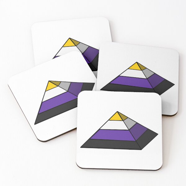 Item preview, Pyramid Pride Flag Nonbinary designed and sold by HarveyHandcraftsandDesigns.