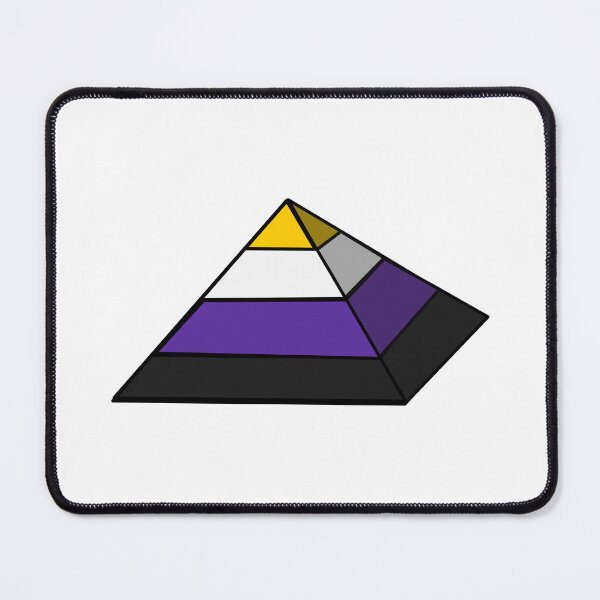 Item preview, Pyramid Pride Flag Nonbinary designed and sold by HarveyHandcraftsandDesigns.