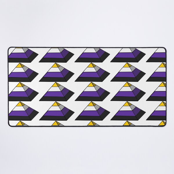 Item preview, Pyramid Pride Flag Nonbinary designed and sold by HarveyHandcraftsandDesigns.