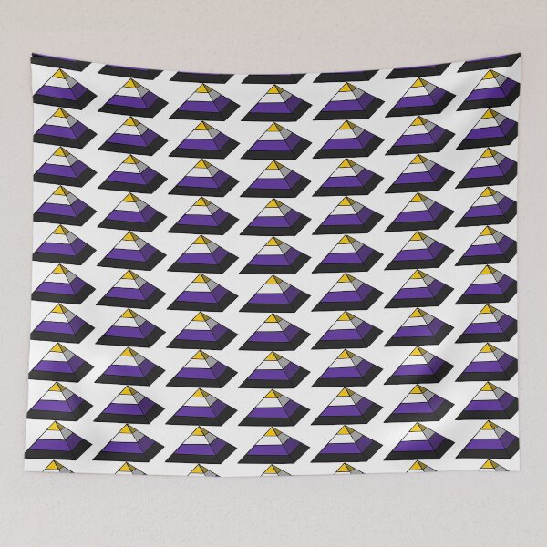Item preview, Pyramid Pride Flag Nonbinary designed and sold by HarveyHandcraftsandDesigns.