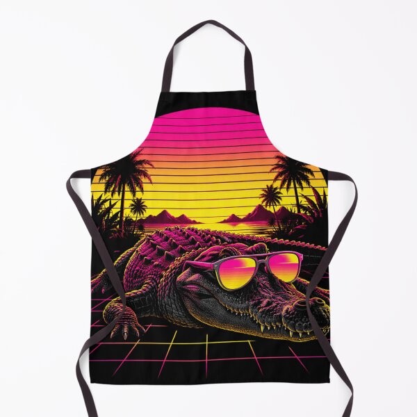 Item preview, Rad Aussie Salty – Cocodrilo Synthwave Retro 2 designed and sold by JMAVILA ART.