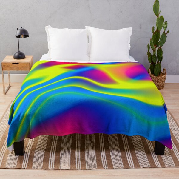 Item preview, Electric Neon Liquid Abstract Waves designed and sold by Happyabstract.
