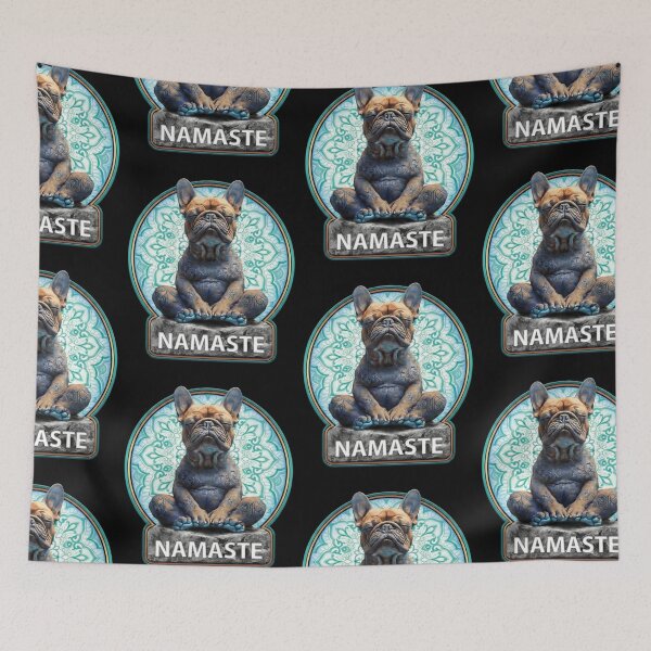 Item preview, French Bulldog Namaste | Funny Yoga Dog Gift For Dog Lovers designed and sold by BrokenLabel.
