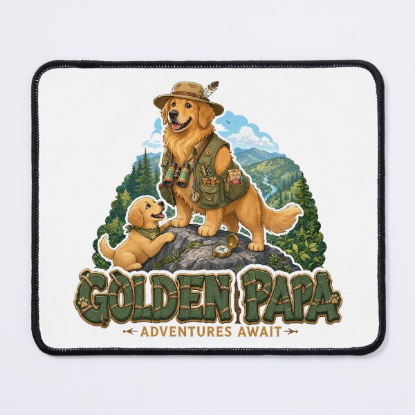 Item preview, Golden Papa Adventures Await designed and sold by zoughlal.