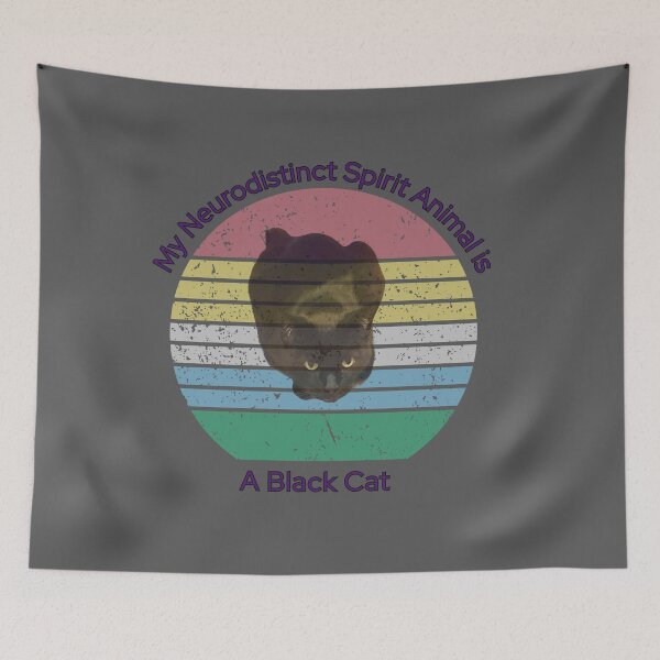 Item preview, My Neurodistinct Spirit Animal is a Black Cat designed and sold by Holy JM Designs.