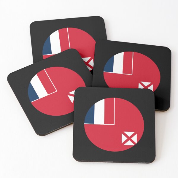 Item preview, Wallis And Futuna Circle Flag WF designed and sold by shitpostee.