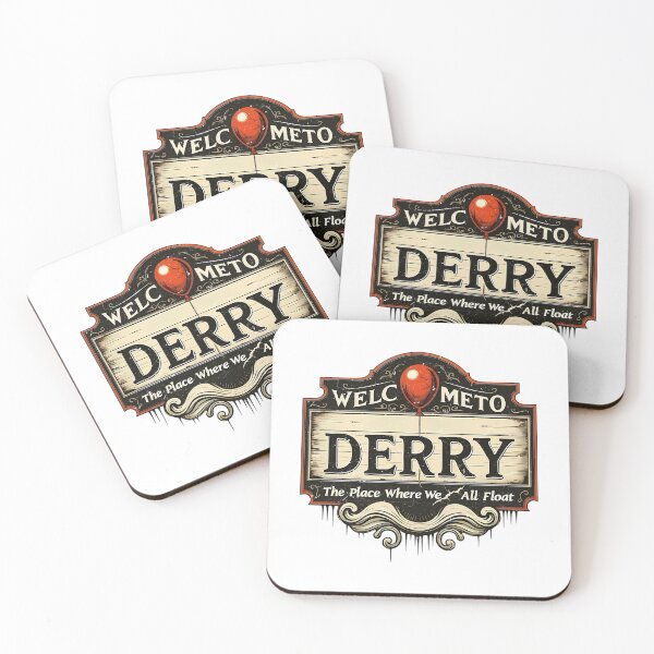 Item preview, Welcome To Derry Horror Clown Balloon Creepy Town Sign designed and sold by dirhjdom.