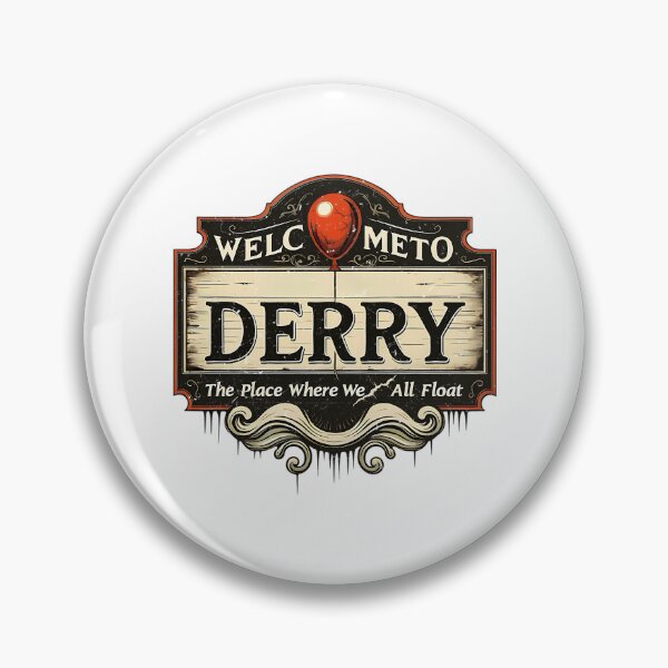 Item preview, Welcome To Derry Horror Clown Balloon Creepy Town Sign designed and sold by dirhjdom.