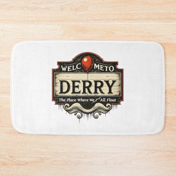 Item preview, Welcome To Derry Horror Clown Balloon Creepy Town Sign designed and sold by dirhjdom.