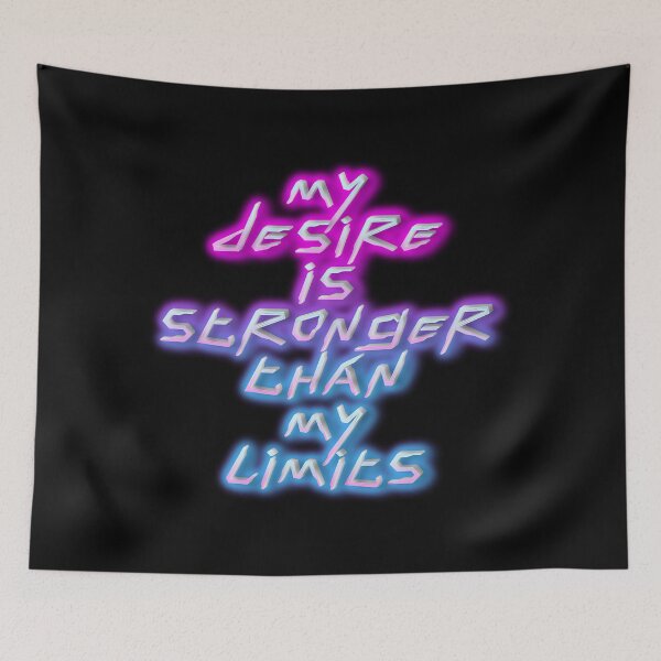 Item preview, My desire is stronger than my limits.(Cyberpunk ver) designed and sold by MaxDreamsArt.