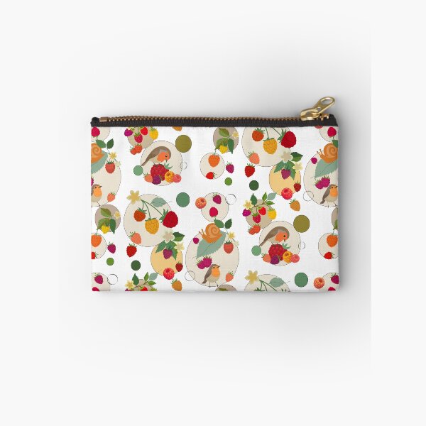 Item preview, Rainbow Raspberries & Robin Geometric Circle Pattern designed and sold by Vibria Pattern Studio.