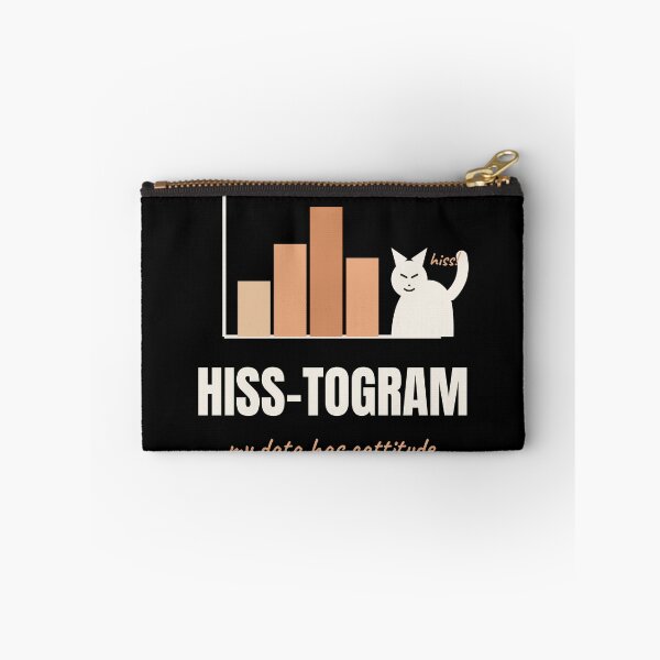 Item preview, Hiss-togram Funny Cat Statistics Pun Design designed and sold by The Cozy Design Studio.