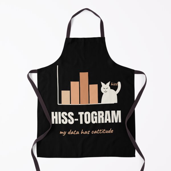 Item preview, Hiss-togram Funny Cat Statistics Pun Design designed and sold by The Cozy Design Studio.