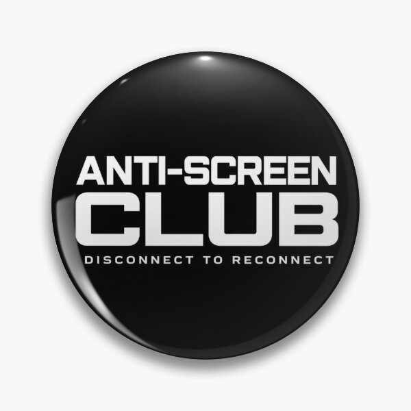 Item preview, Anti-Screen Club Disconnect to Reconnect Minimalist Manifesto for Dark Products designed and sold by Anyshca.