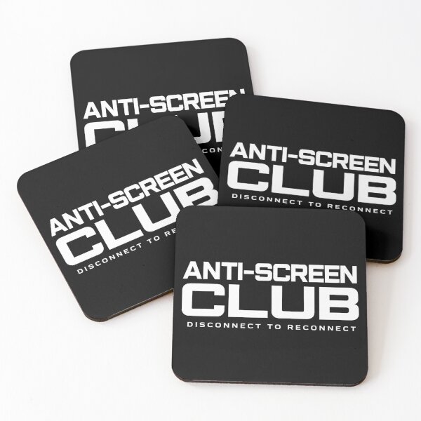 Item preview, Anti-Screen Club Disconnect to Reconnect Minimalist Manifesto for Dark Products designed and sold by Anyshca.