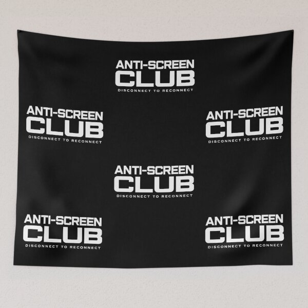 Item preview, Anti-Screen Club Disconnect to Reconnect Minimalist Manifesto for Dark Products designed and sold by Anyshca.