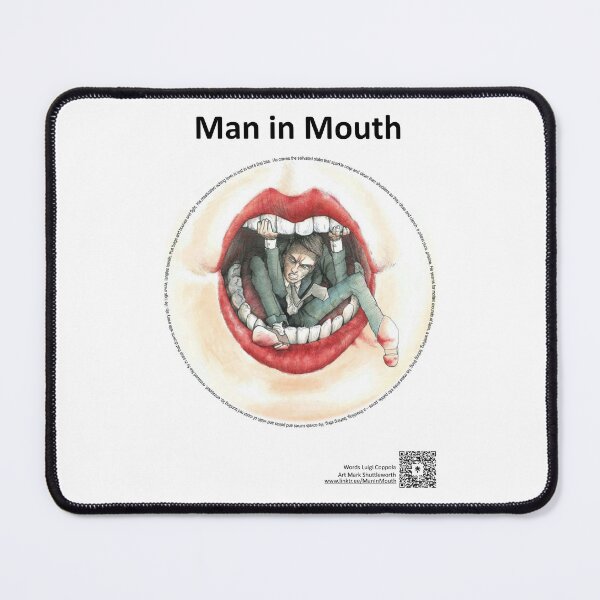 Item preview, Man In Mouth - Poem/Art/QR designed and sold by Coppola&Shuttleworth.