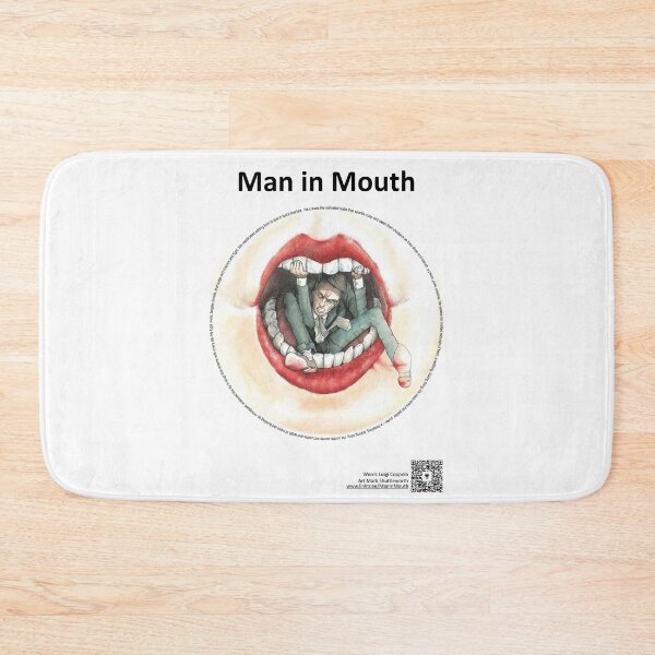 Item preview, Man In Mouth - Poem/Art/QR designed and sold by Coppola&Shuttleworth.